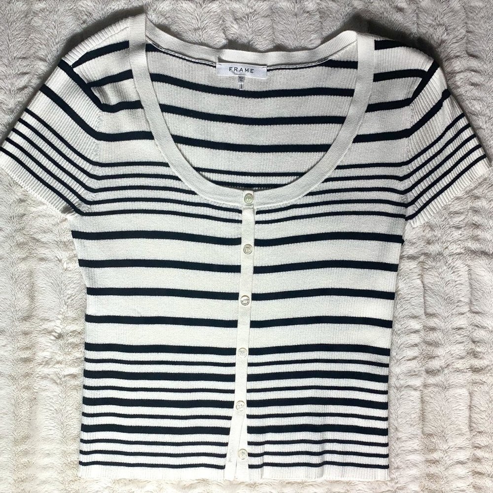FRAME  short sleeve cardigan